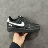 Nikee X Stussy Air Force 1 Low Black