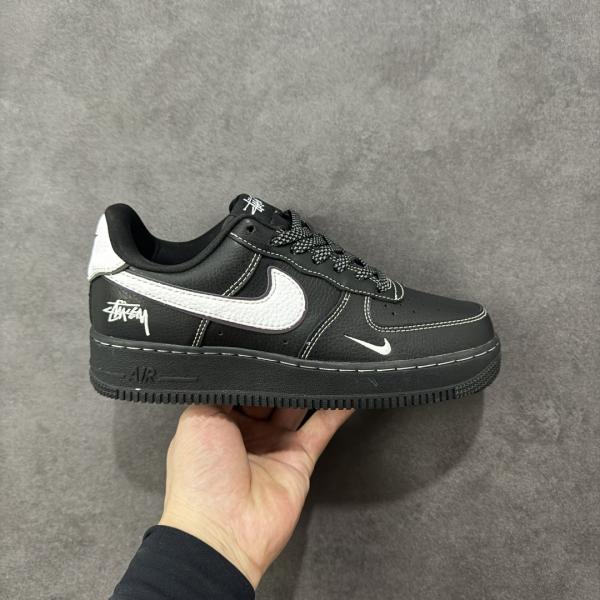 Nikee X Stussy Air Force 1 Low Black
