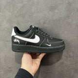 Nikee X Stussy Air Force 1 Low Black
