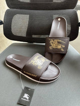 Burbery Print Comfort Slides brown