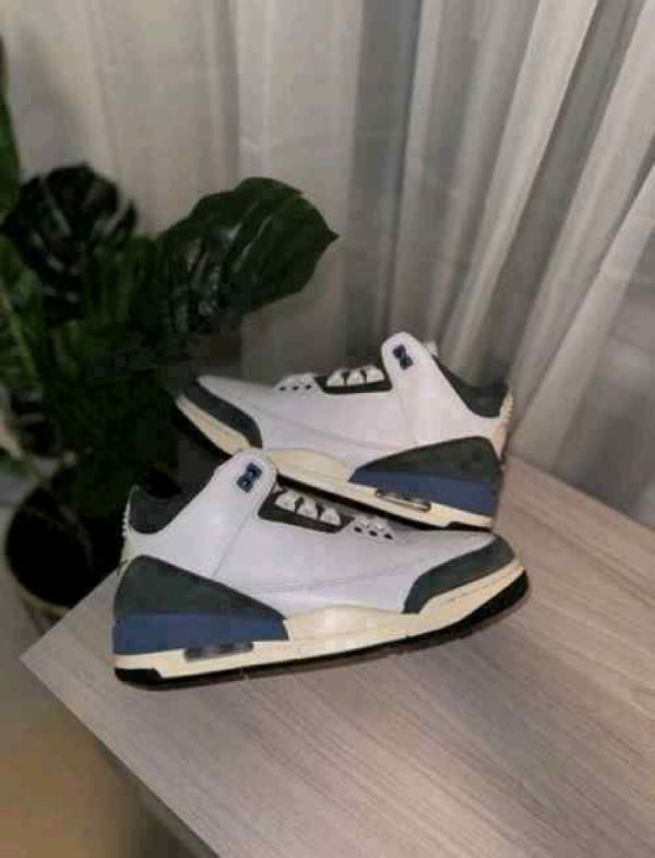 Nikee air jordan 3 x a ma maniere diffused blue