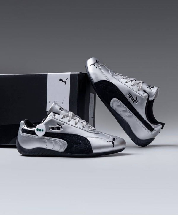 PUMMA SPEEDCAT METALLIC SILVER BLACK