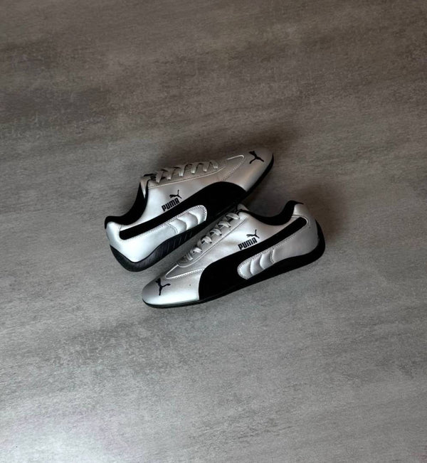 PUMMA SPEEDCAT METALLIC SILVER BLACK