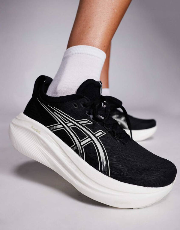 Asiics Gel Nimbus 27  black white