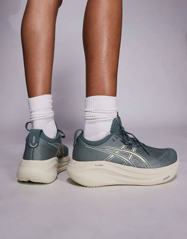 Asiics Gel Nimbus 27  Olive Green