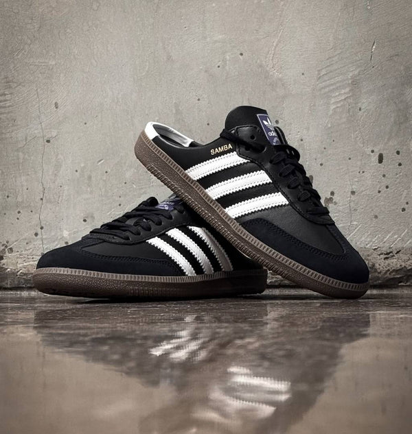 ADIDAAS SAMBA MULE BLACK WHITE