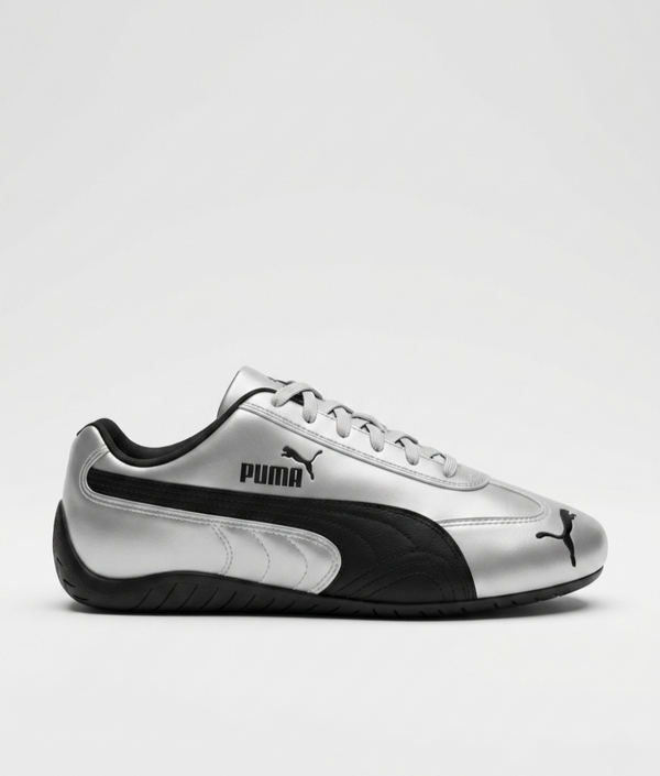PUMMA SPEEDCAT METALLIC SILVER BLACK