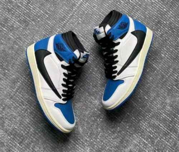 NIKEE AIR JORDAN 1 HIGH X TRAVIS SCOTT FRAGMENT SEMI UA