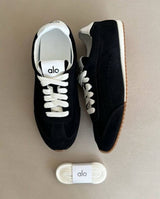 Alo Yoga Sunset Suede Sneakers Black
