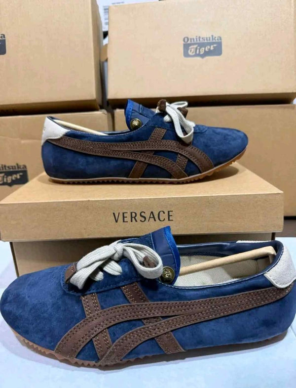 Onitsukaa X Versace TAI-CHI Sakura Suede Blue