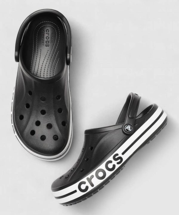croc bayaband clog clogs black carry bag og box fix