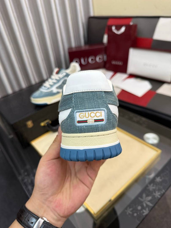 GUCCCI RE WEB LIGHT BLUE DENIM SNEAKER UA QUALITY