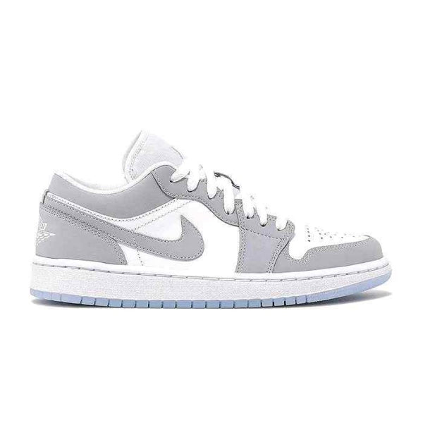 Nikke Air Jordan 1 Low White Wolf Grey