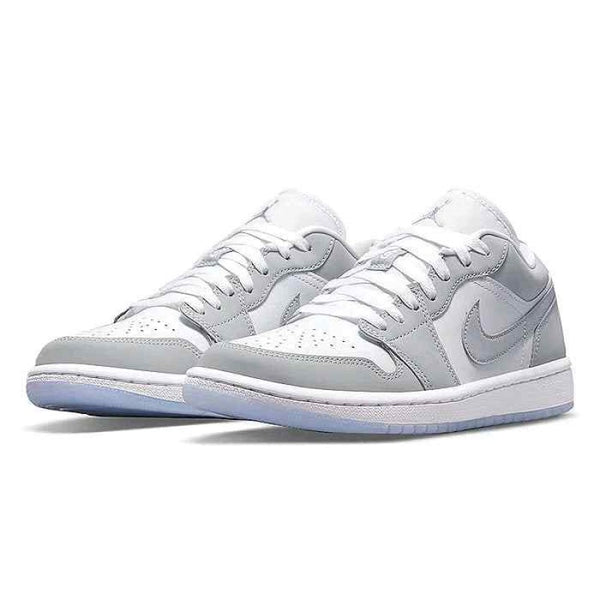 Nikke Air Jordan 1 Low White Wolf Grey
