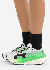 On Cloudboom Max Green White Running