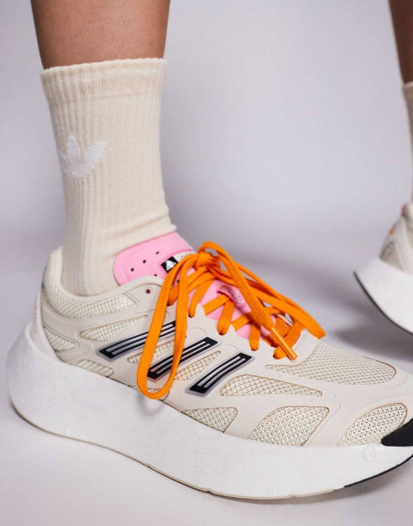 Adida Adizero Aruku Wonder White orange