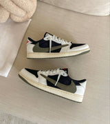 NIKKE AIR JORDAN 1 LOW X TRAVIS SCOTT OLIVE SEMI UA