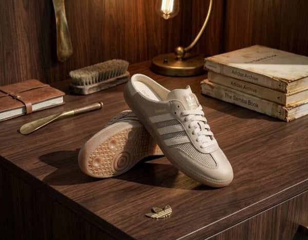 ADIDAA.S SAMBA MULE BEIGE MENS FIXX