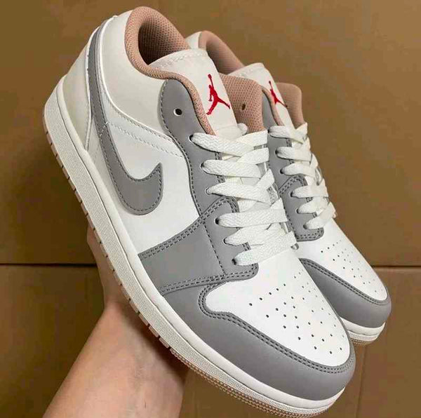 Nikkee Air Jordan 1 Low Sail College Grey Rattan