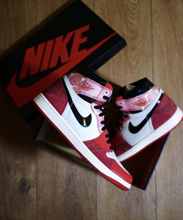 Nikke Air Jordan 1 Retro High OG Next Chapter  SpiderMan Across the Spider-Verse Semi Ua Glowing