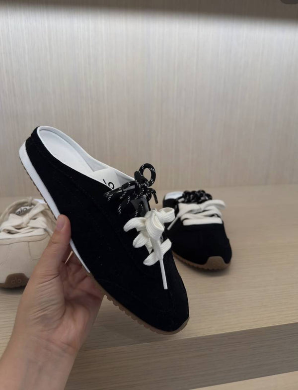 ALO SUNSET MULE SNEAKER BLACK