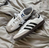 ADIDDAS SAMBA WHITE BLACK WITH KEYCHAIN MENS FIX