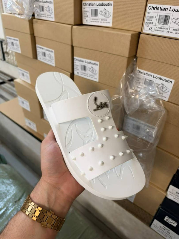 Christian Loubouti -8 White Premium Quality  Fix