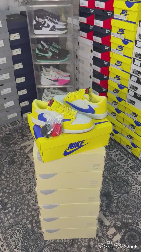 NIK.E AIR JORDAN 1 LOW TRAVIS SCOTT CANARY