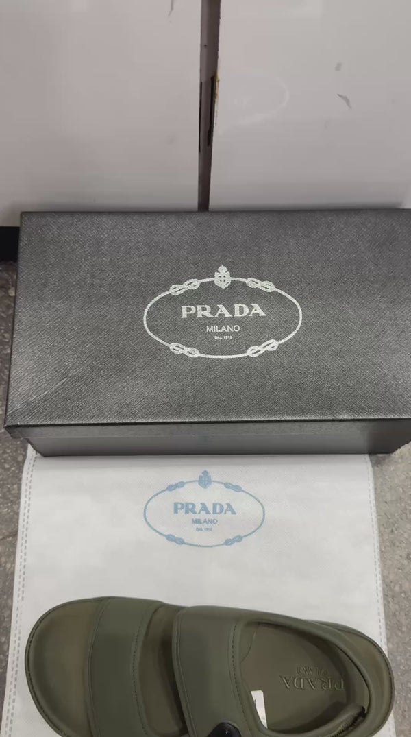 Prad.a Technical Fabric Sandals Olive Green