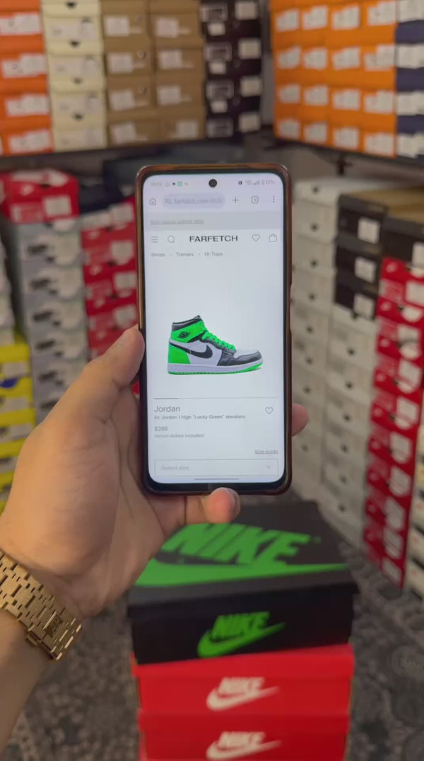 NIK.E AIR JORDAN 1 RETRO HIGH LUCKY GREEN SEMI UA