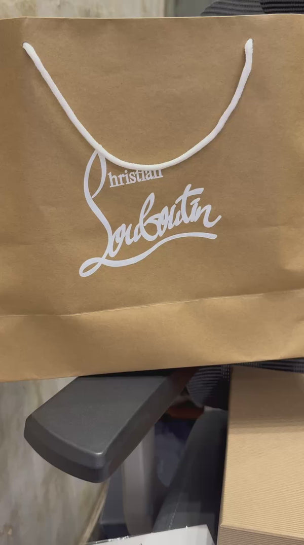 Christian Loubouti.n Spikes Suede Chelsea Boots Tan Premium
