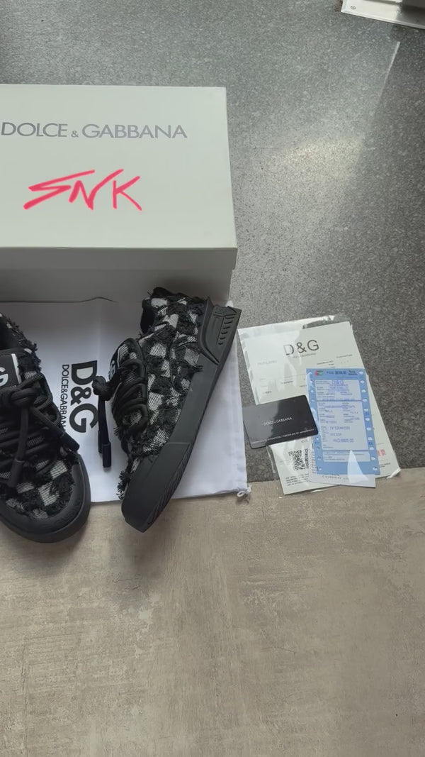 Dollce Gabbana Checkered Luxe Sneakers